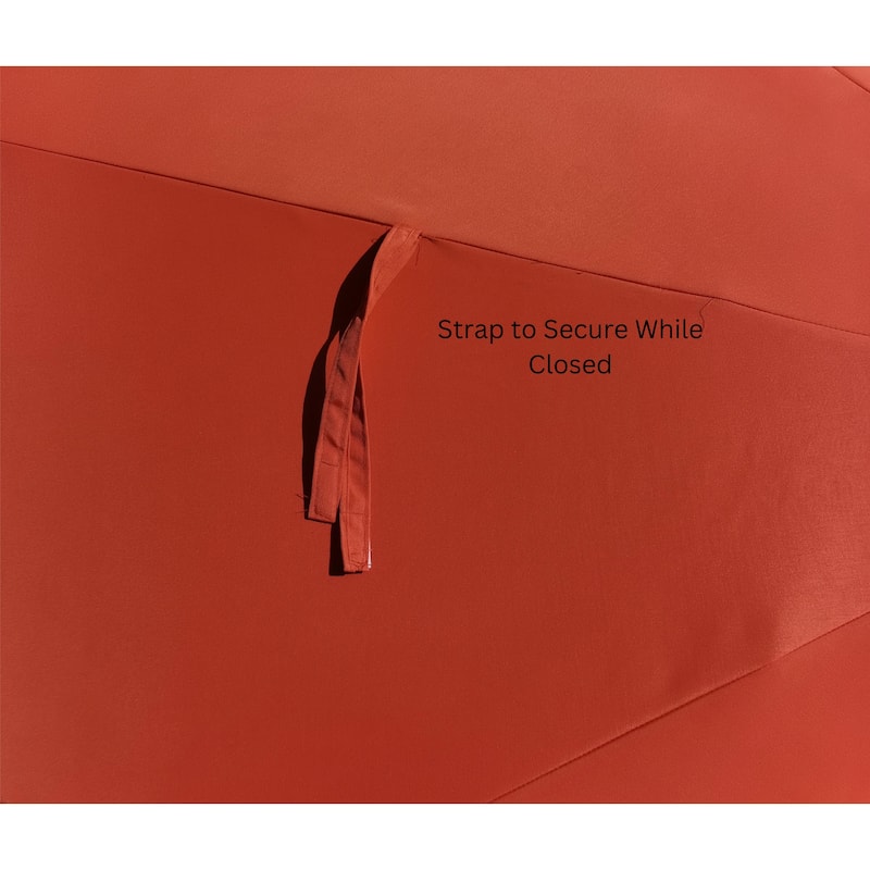 9 ft. Aluminum Market Automatic Tilt Patio Umbrella with Windvent in Tuscan