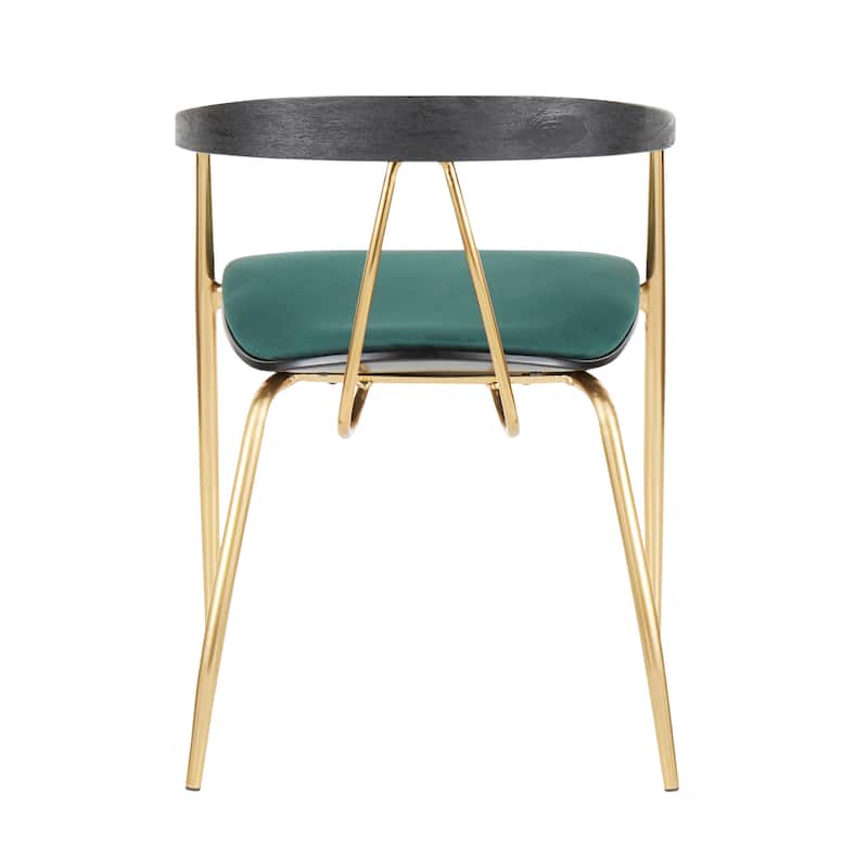 Silver Orchid Engl Velvet Upholstered Dining Chair (Set of 2) - N/A