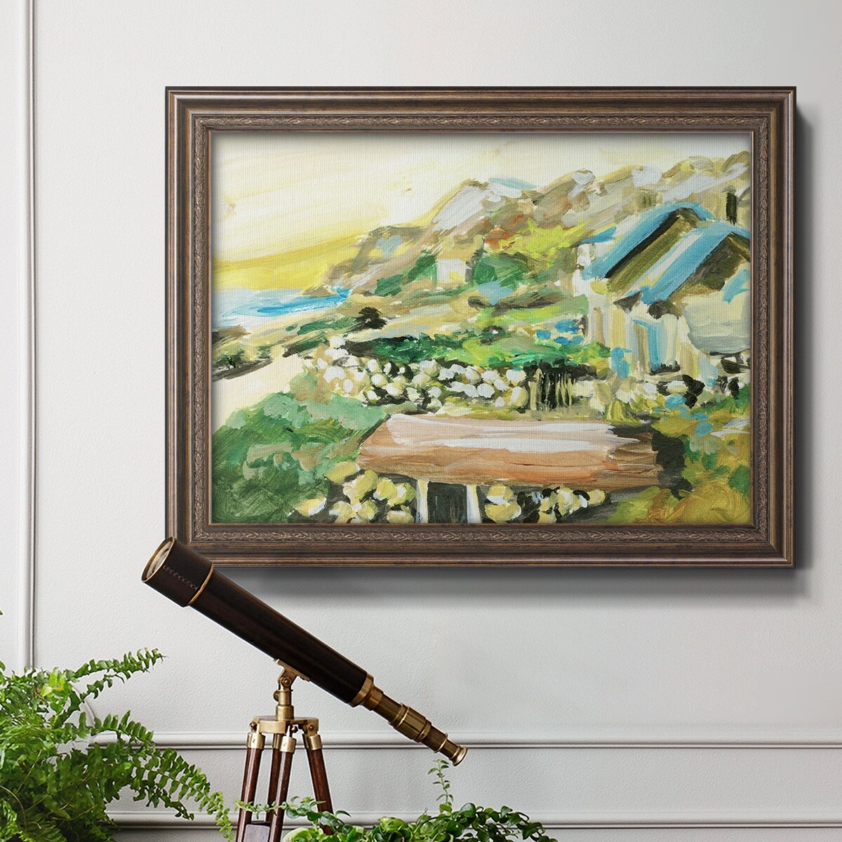 Spring Village IV Premium Framed Canvas- Ready to Hang - Bed Bath