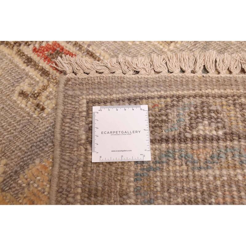 ECARPETGALLERY Hand-knotted Jules Serapi Light Grey Wool Rug - 9'3 x 11'10