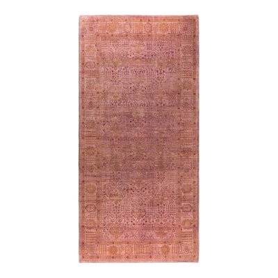 Contemporary Overdyed Wool Hand Knotted Area Rug - 6' 0" x 12' 5"