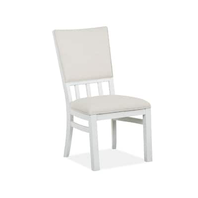 Magnussen Home Harper Springs Silo White Upholstered Side Chair Two Pack - 20''W x 24''D x 39''H
