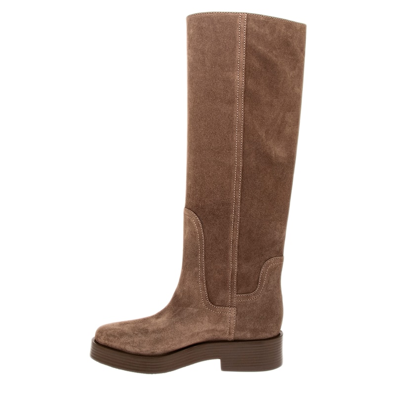 Casadei Charlie Suede High Boots - Beige