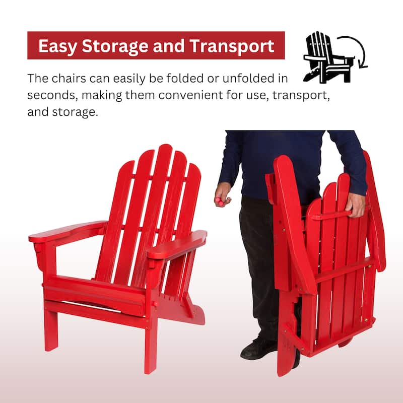 Laguna Outdoor Weather Resistant Foldable Folding Wood Chair