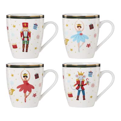 Lenox Nutcracker Ballet Mugs, Set of 4
