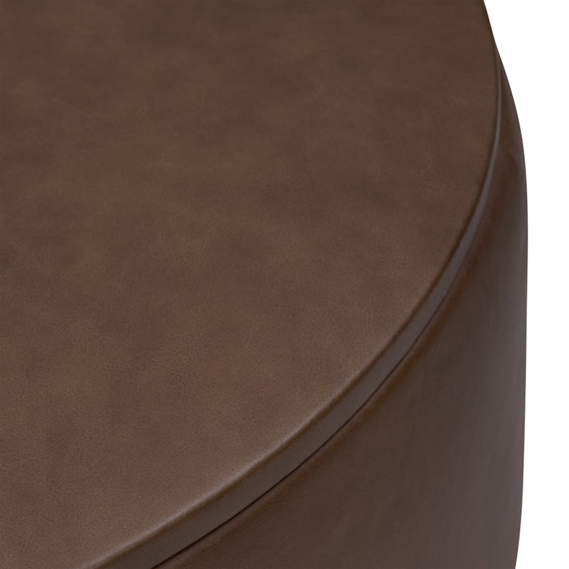 Poly & Bark Herve Storage Ottoman - Full Grain Genuine Italian Leather