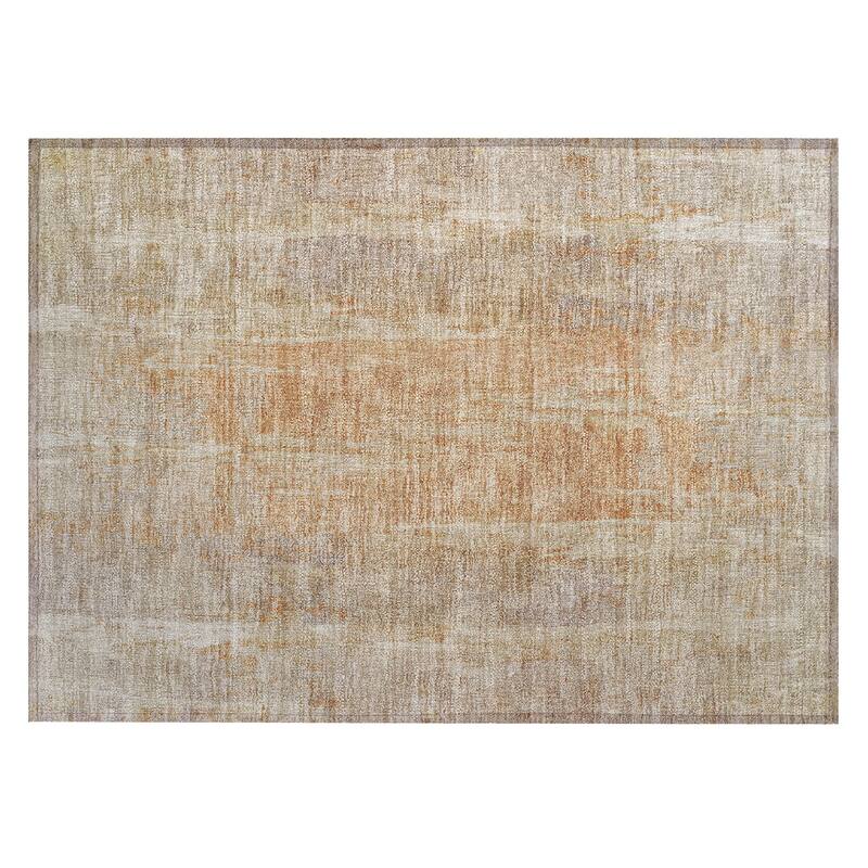 Machine Washable Indoor/ Outdoor Vintage Ombre Chantille Rug