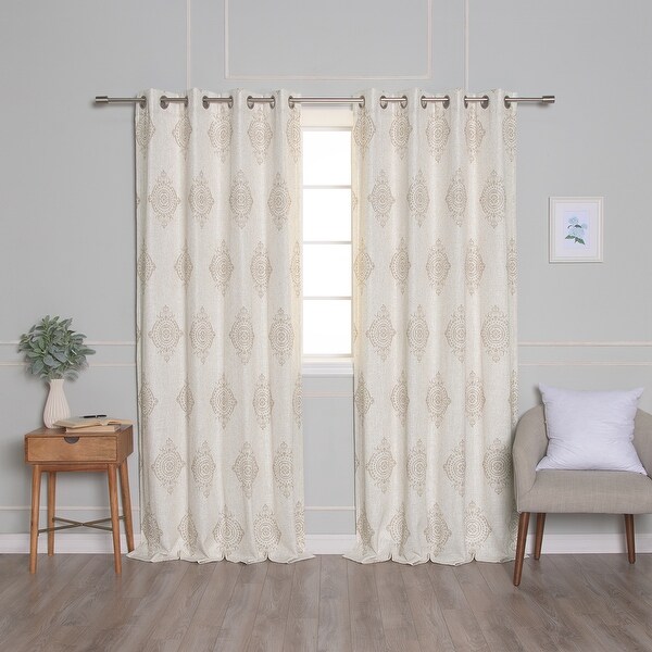 Jinchan White Sheer Curtains For Living Room Moroccan Tile Embroidered Window Cu 