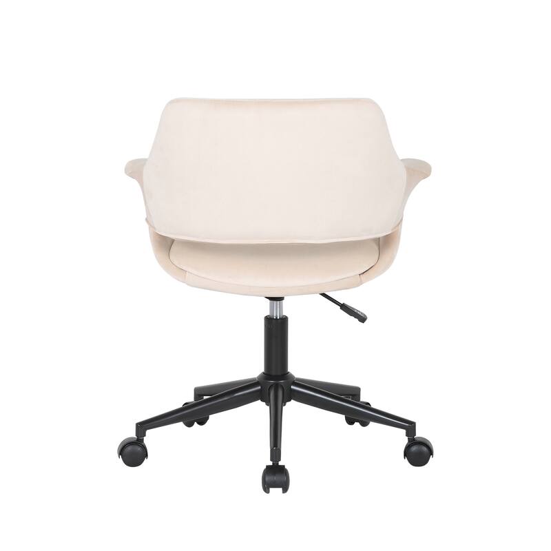Porthos Home Rylee Swivel Office Chair, Velvet, Adjustable Height