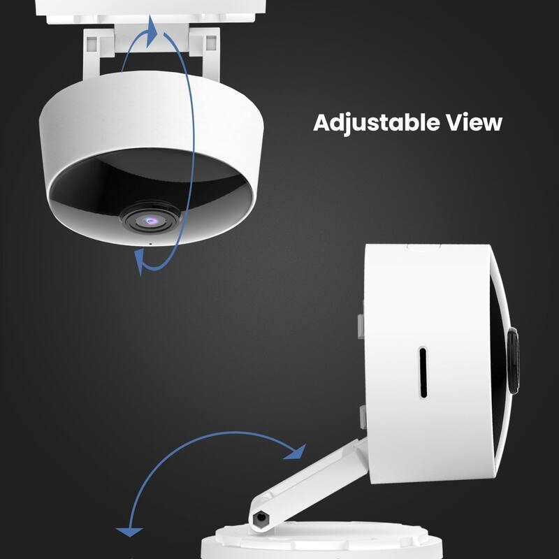Indoor Security Camera with Motion Detection, 30ft. Night Vision - White