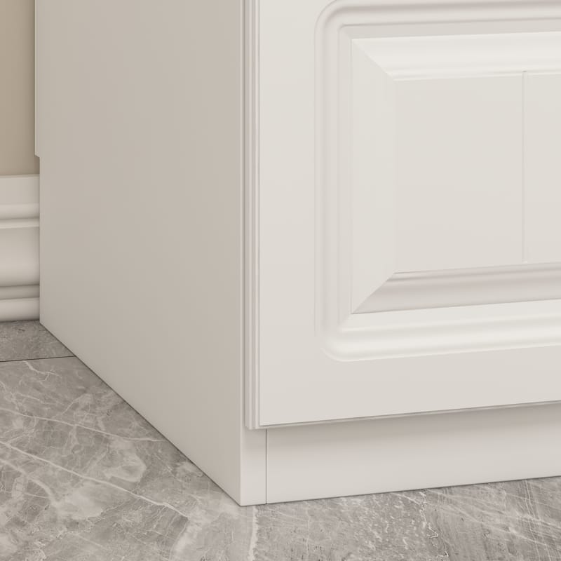 FUFU&GAGA Large Armoire Combo Wardrobes Closet Storage Cabinet White