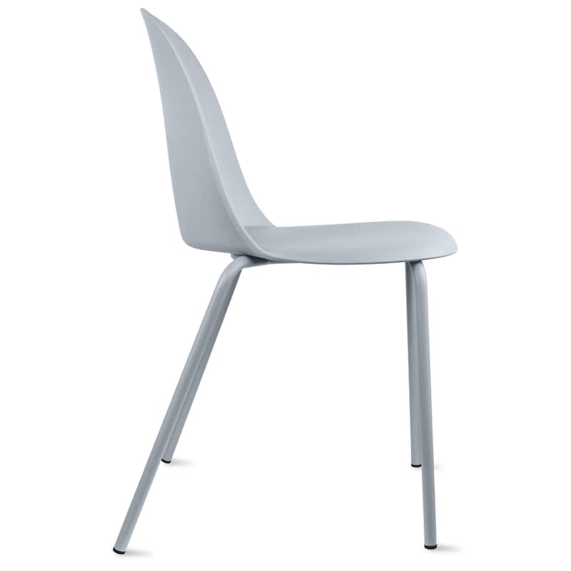 Set of 4 Plastic Dining Chairs For Kitchen Office Business Cafe Guest Waiting Room Event Party Outdoor Patio Hotel