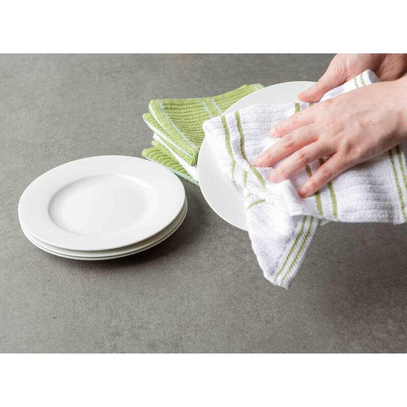 J&M Ribbed Terry Dishcloth (Set of 12)