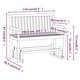 preview thumbnail 8 of 6, vidaXL Patio Swing Bench 43.3" Solid Acacia Wood - 43.3" x 23" x 38.2"