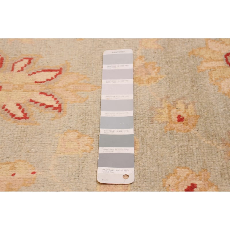 ECARPETGALLERY Hand-knotted Peshawar Oushak Grey Wool Rug - 6'0 x 9'2