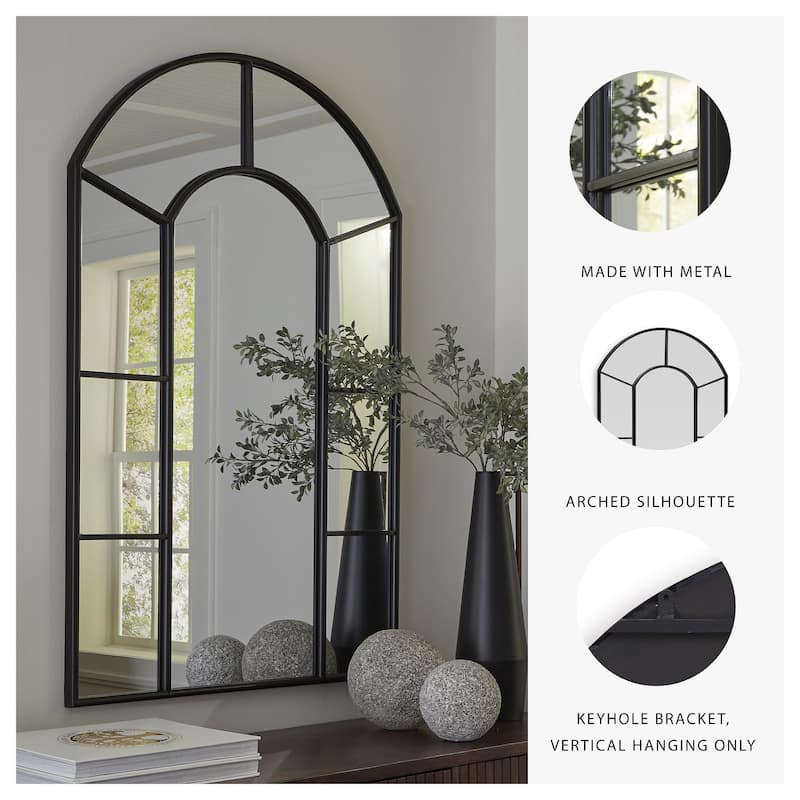 Signature Design by Ashley Evengton Black Accent Mirror - 32"W x 1.13"D x 48"H