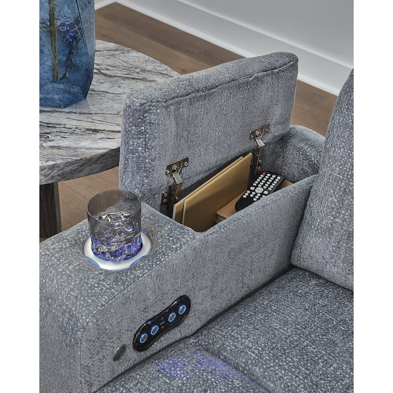 Signature Design by Ashley Forest Lake Gray Power Recliner