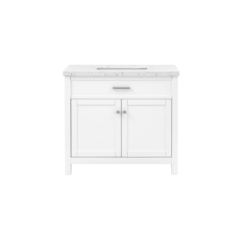 37'' Roseville Bathroom Vanity with Engineered Stone Top