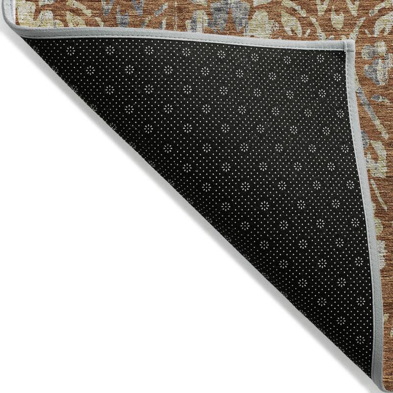 HomeRoots Floral Transitional Rectangle Outdoor Rug