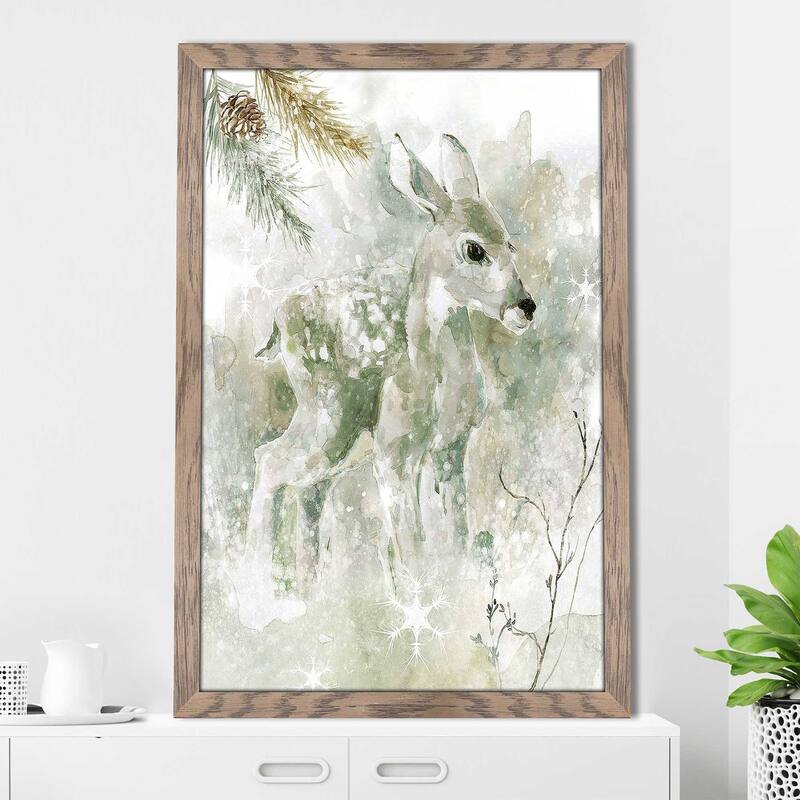 "Winter Lodge Fawn" by Carol Robinson Print on Acrylic