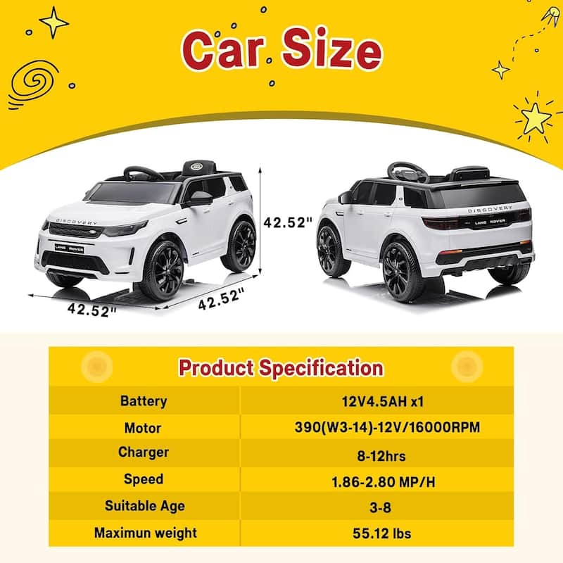 Licensed Land Rover Kids Electric Car
