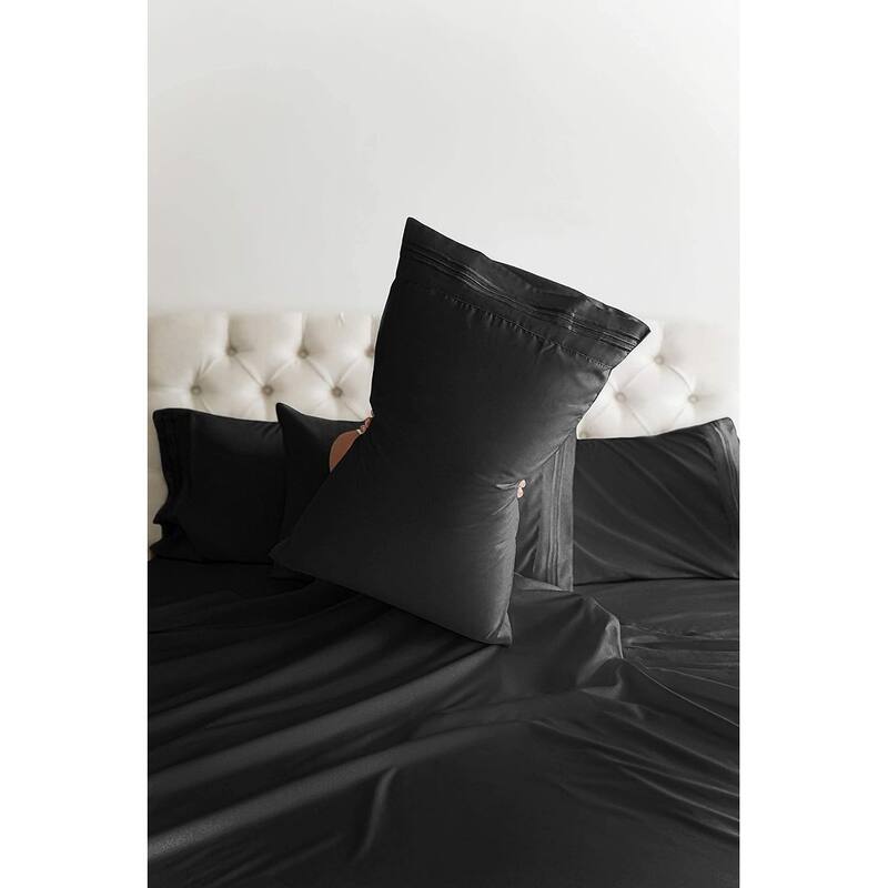 CGK Linens Extra Deep Pocket Microfiber 6 Piece Bed Sheet Set Soft & Cooling