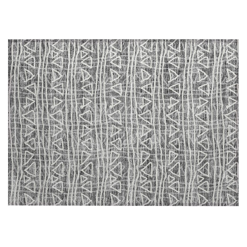 Machine Washable Indoor/ Outdoor Chantille Morrocan Boho Rug