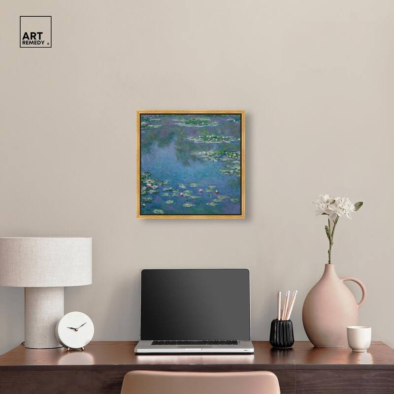 Monet Water Lilies Canvas by Art Remedy