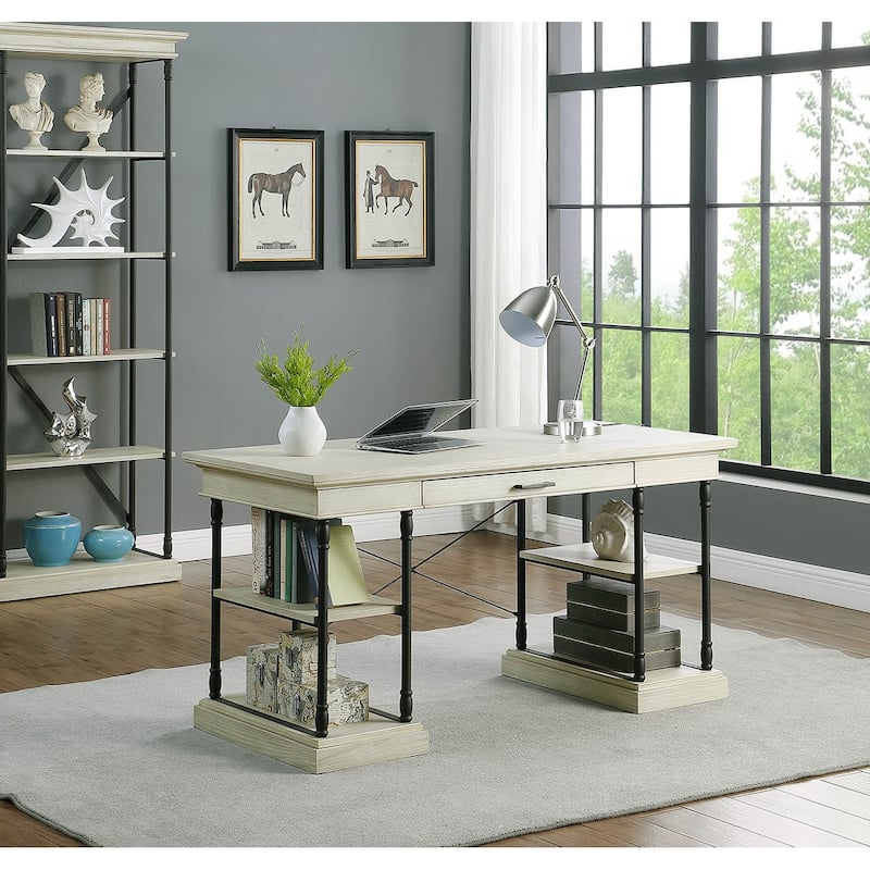 Corvus Ursula 59" 1-Drawer Wooden Computer Writing Desk