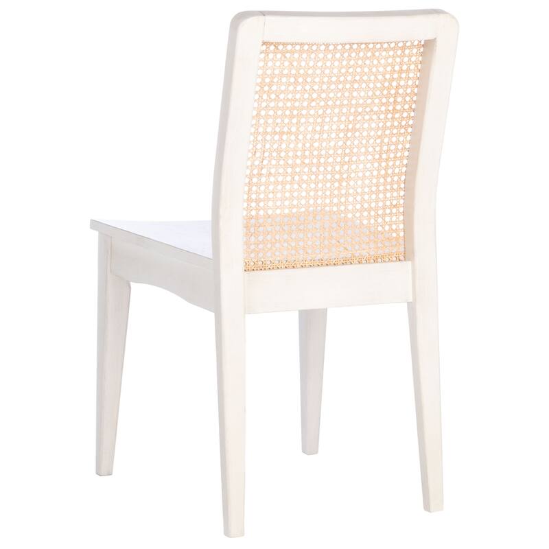 SAFAVIEH Benicio Coastal Rattan Dining Chair (Set of 2) 18.9" W x 22.