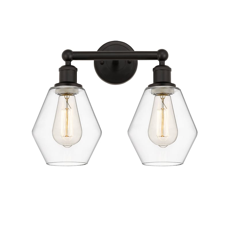 Innovations Lighting 616-2W-12-15 Cindyrella Vanity Cindyrella 2 Light - Oil Rubbed Bronze / Clear