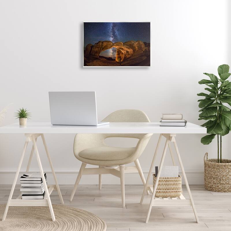 Stupell Starry Sky Through Desert Arch Wall Plaque Art Design By Royce Bair