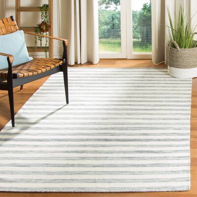 SAFAVIEH Dhurries Drema Hand-knotted Stripe Area Rug