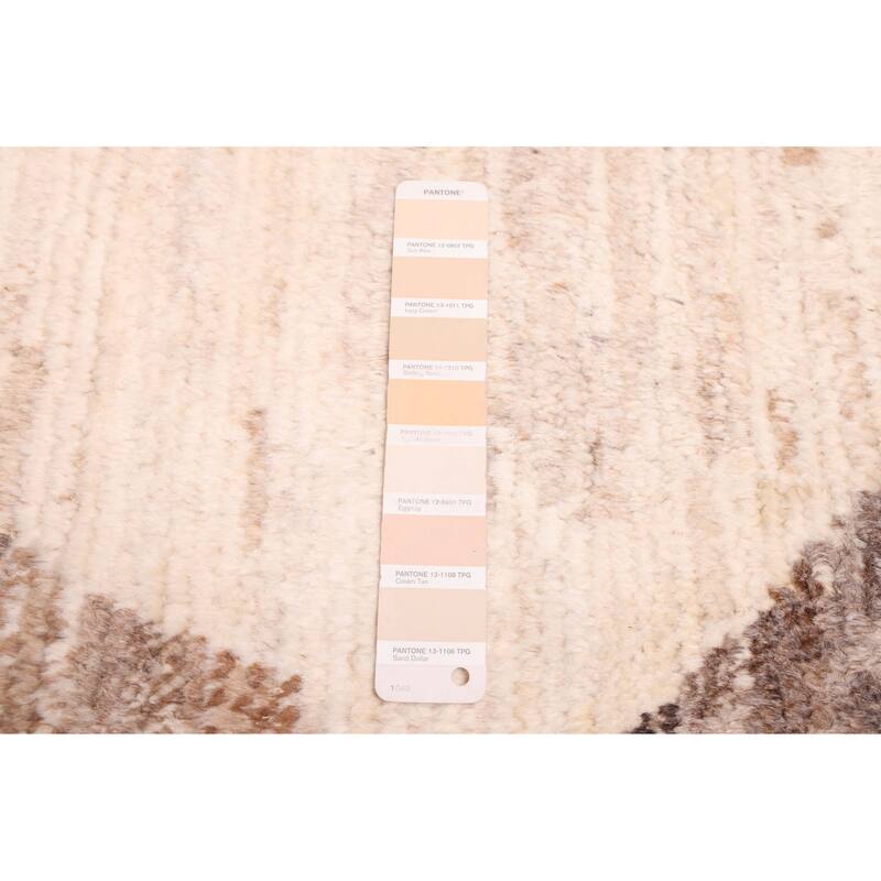 ECARPETGALLERY Hand-knotted Pak Finest Marrakesh Cream Wool Rug - 8'1 x 10'2