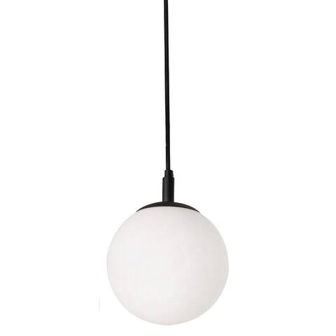 AFX Loretto 1-light Pendant with White Glass