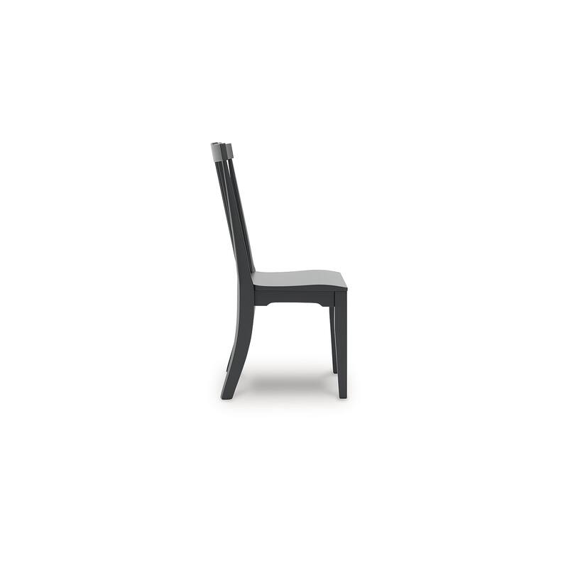 Signature Design by Ashley Mendinfort Black Dining Chair (Set of 2) - 21"W x 23"D x 40"H