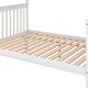 preview thumbnail 11 of 11, Twin over Full Bunk Bed with Trundle and 4-Storage Shelves, Guardrails for Safety, Solid Wood Frame, Space-Saving Design, White