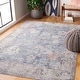 preview thumbnail 4 of 14, SAFAVIEH Serapi Machine Washable Slip Resistant Catherina Traditional Oriental Rug 4' x 6' - Blue/Beige - Rectangle