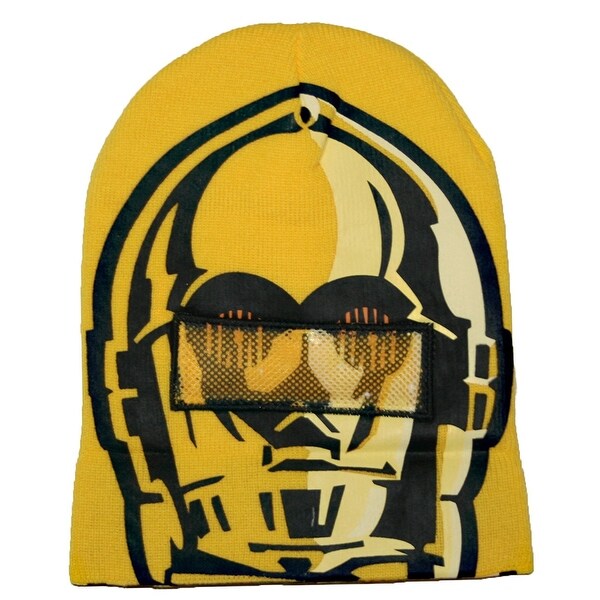 Star Wars C3PO Flip Down Mask Beanie