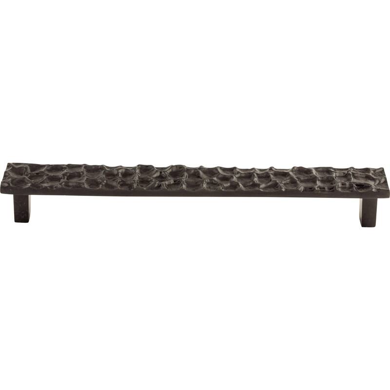 Top Knobs Cobblestone 8-13/16 Inch Center to Center Bar Cabinet Pull - Coal Black