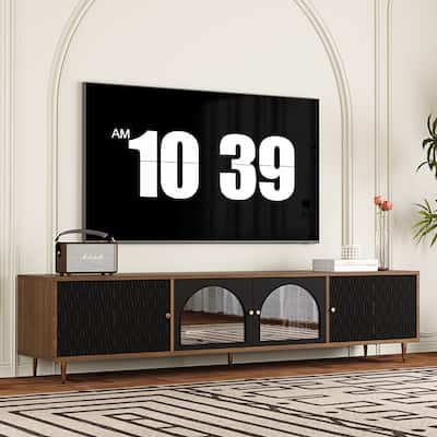 78.74" 4-Doors Storage TV Stand Media Console for TVs up to 85"