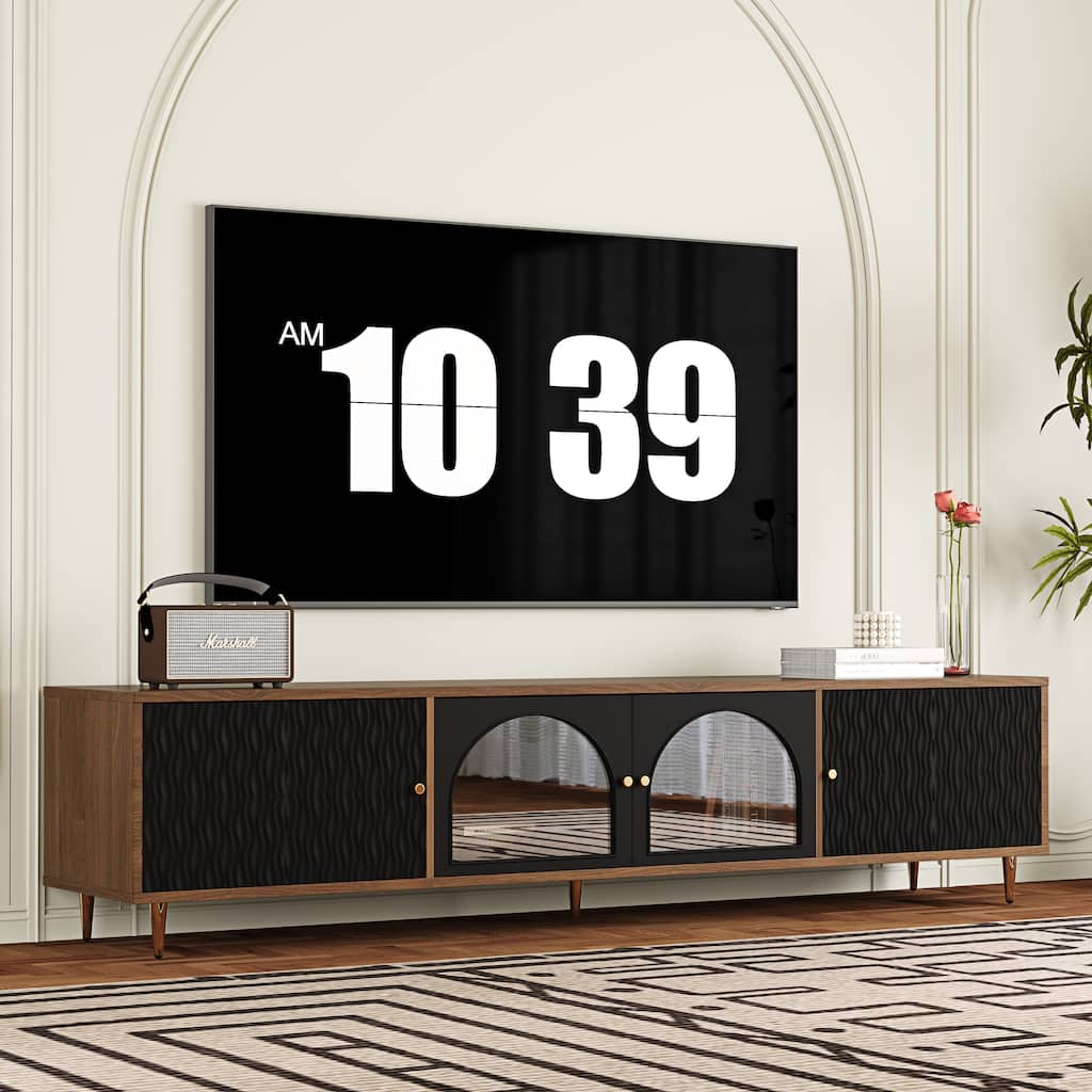 78.74" 4-Doors Storage TV Stand Media Console for TVs up to 85"