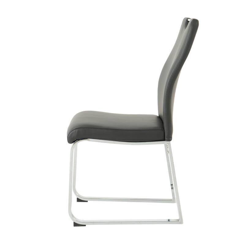Modern Dining Chair with Metal Legs (Set Of 2)