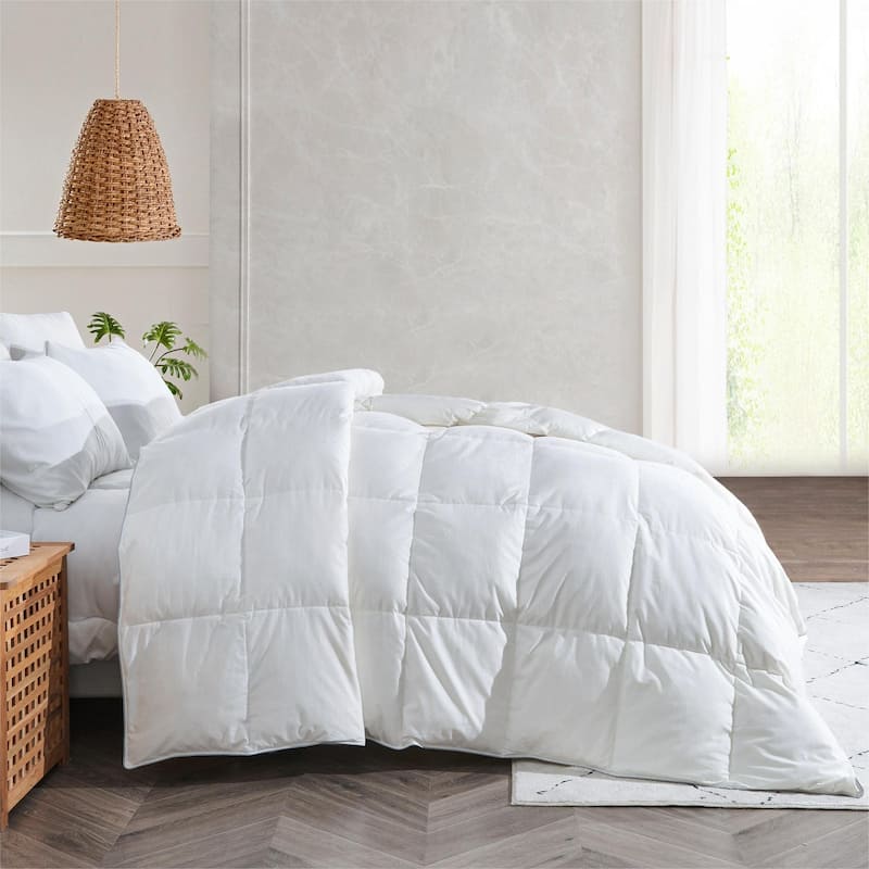 300TC Cotton Goose Feather and Down Comforter, from Lightweight to Heavy Weight