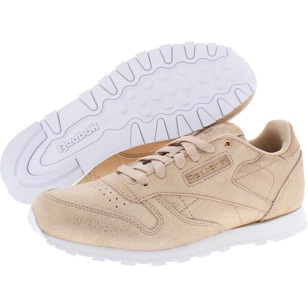 metallic reebok trainers