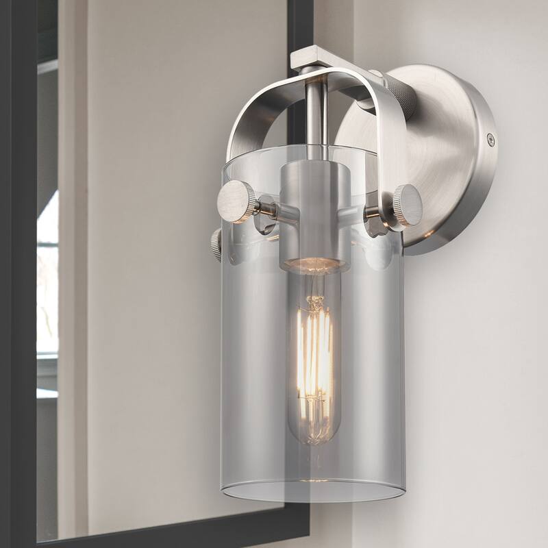 Innovations Lighting Pilaster II Cylinder - 1 Light 7" Wall-Mounted Sconce