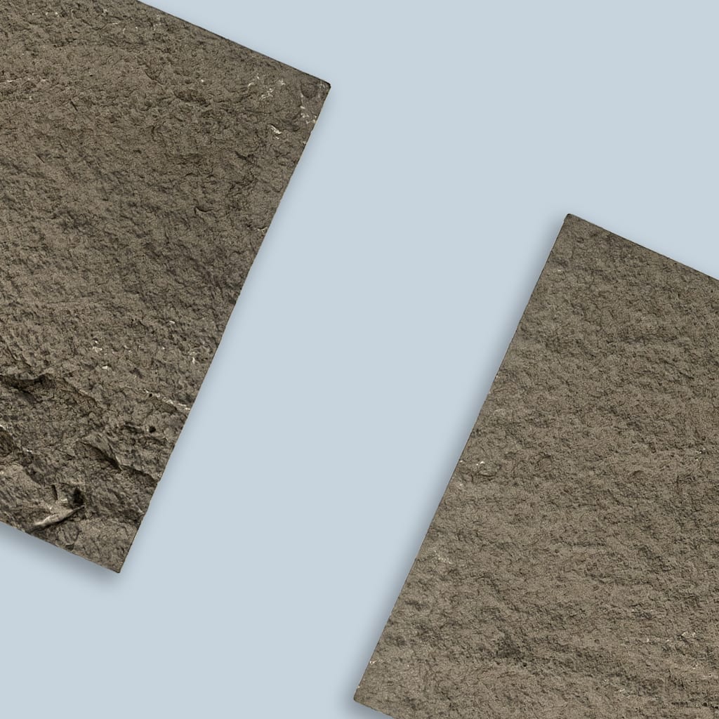 47" x 24" Faux Stone Veneer Panels, Fire-Rated Polyurethane Dark Gray Wall Panels, Fireplace Decor