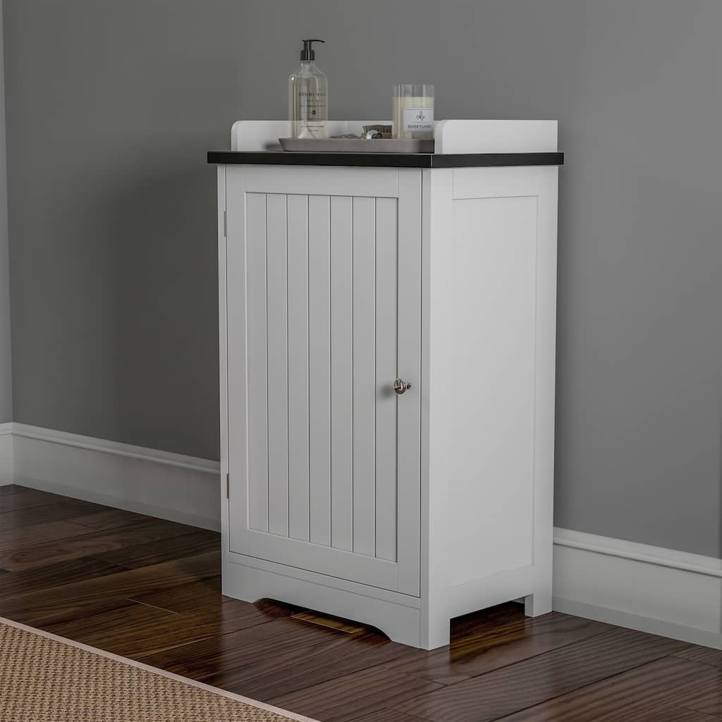Hastings Home 29-Inch Bathroom Floor Cabinet, White