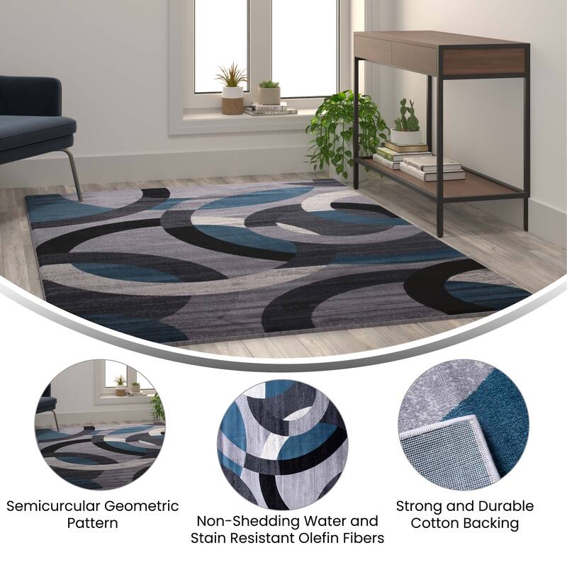 Modern Geometric Design Area Rug