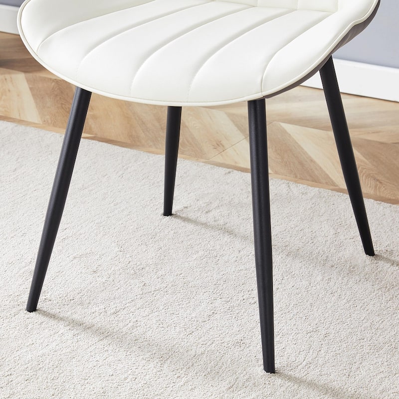 Extended Seat Cushion Dining Chair Set - Four Pieces